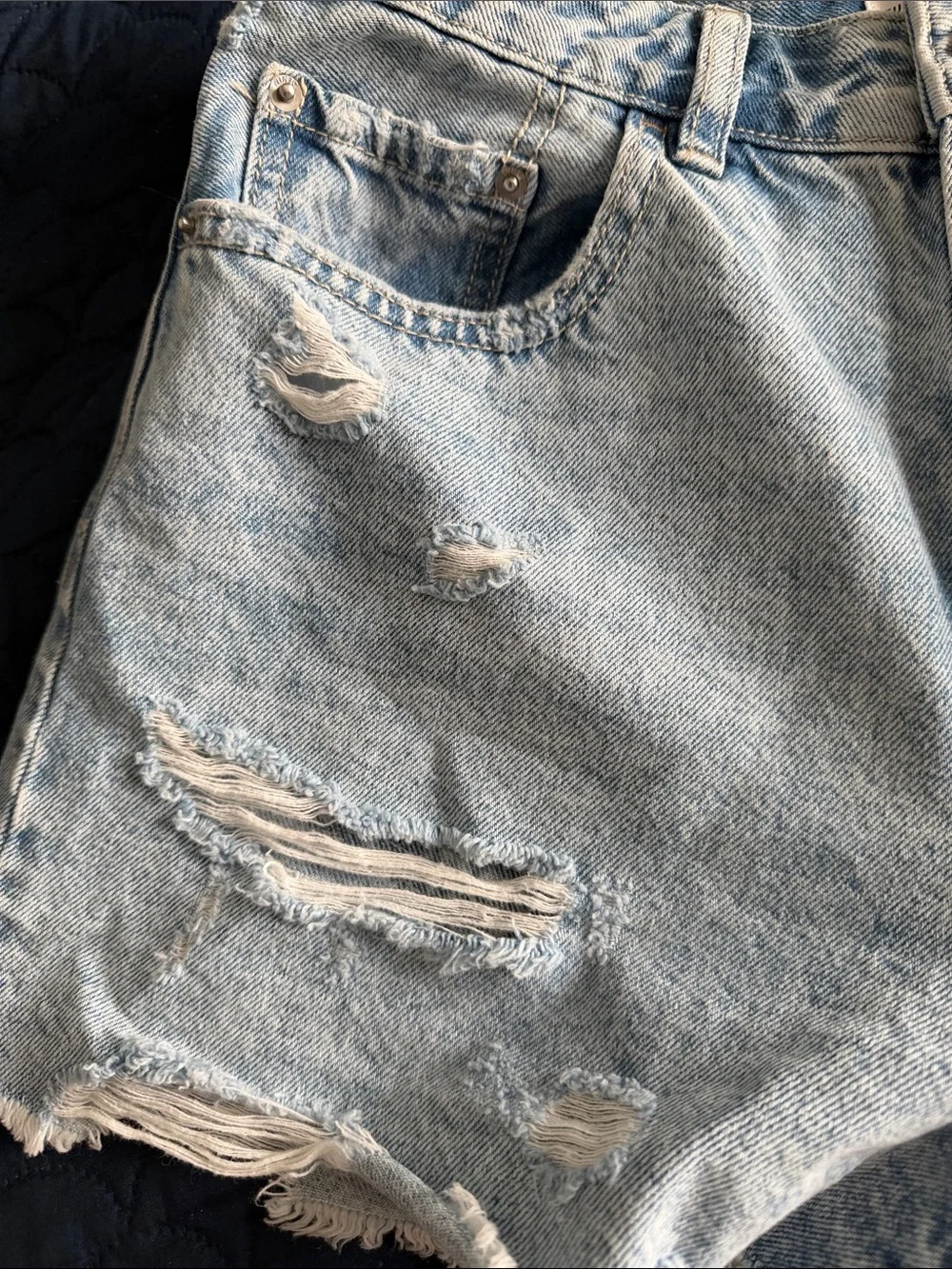 Denim shorts